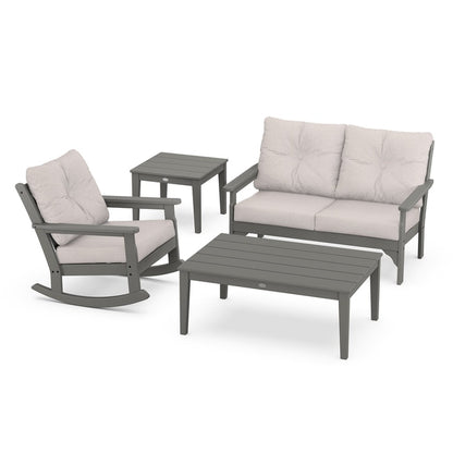 Vineyard 4-Piece Deep Seating Rocking Chair Set