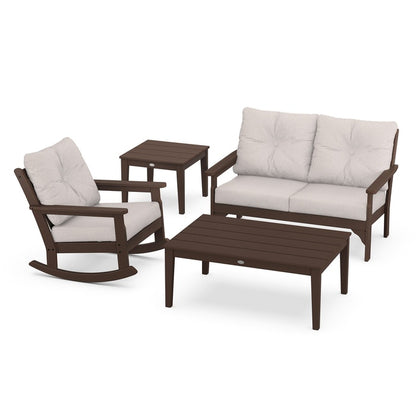 Vineyard 4-Piece Deep Seating Rocking Chair Set