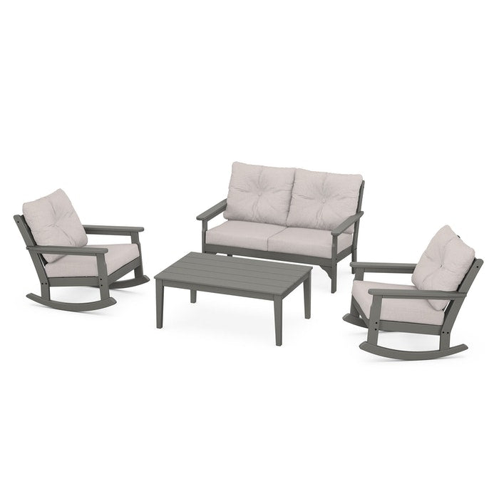 Vineyard 4-Piece Deep Seating Rocking Chair Set