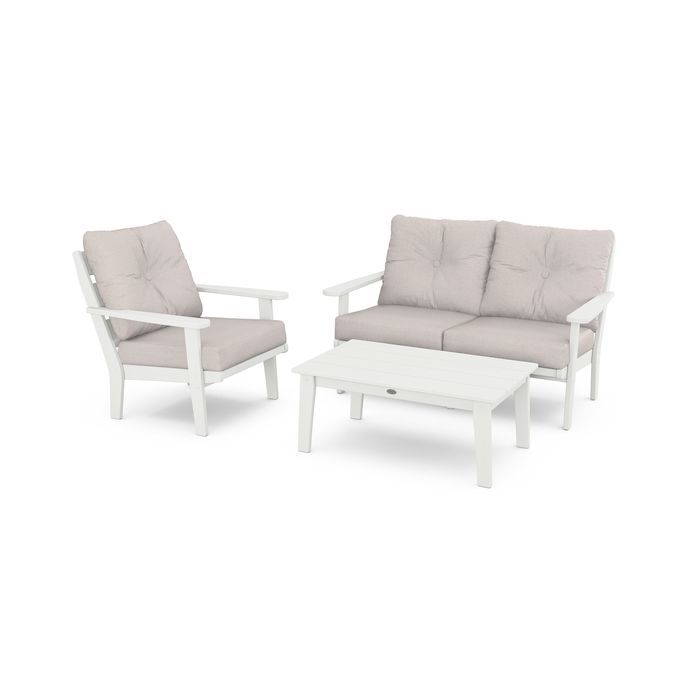 Lakeside 3-Piece Deep Seating Set in Vintage Finish