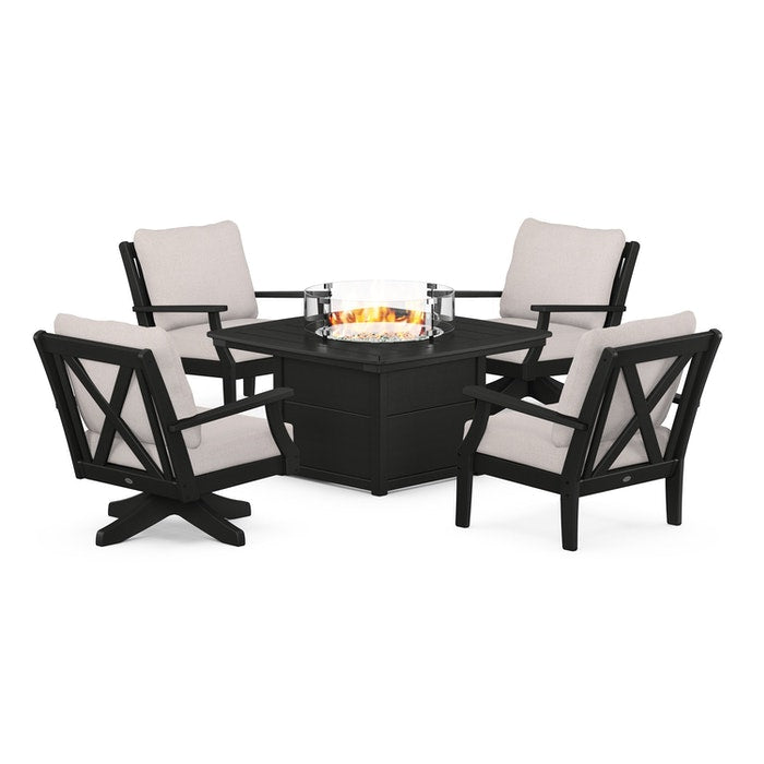 Braxton 5-Piece Deep Seating Set with Fire Table