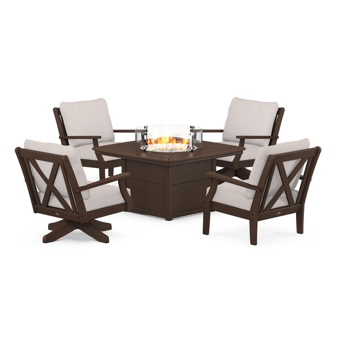 Braxton 5-Piece Deep Seating Set with Fire Table