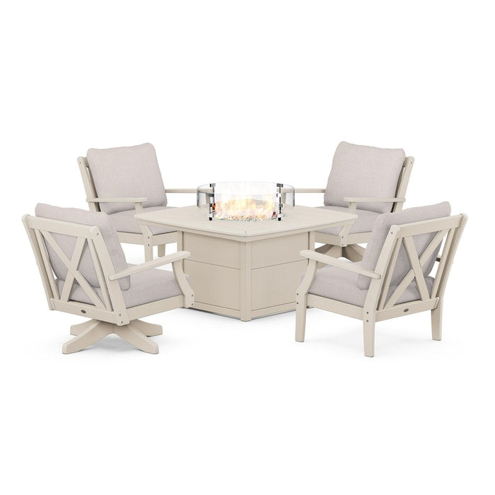 Braxton 5-Piece Deep Seating Set with Fire Table