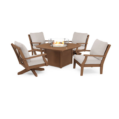 Braxton 5-Piece Deep Seating Set with Fire Table