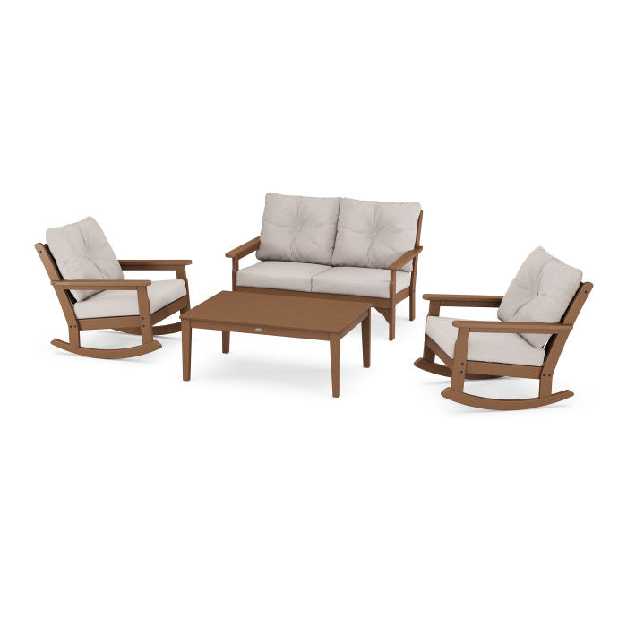 Vineyard 4-Piece Deep Seating Rocking Chair Set