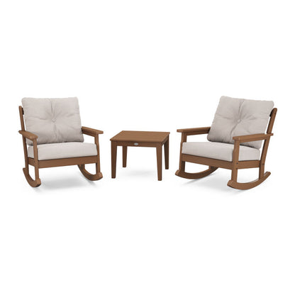 Vineyard 3-Piece Deep Seating Rocking Chair Set