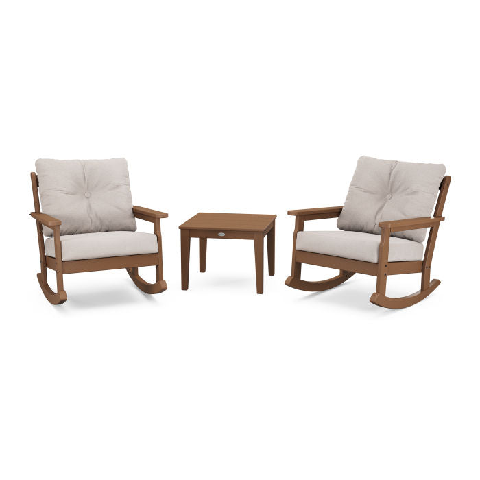 Vineyard 3-Piece Deep Seating Rocking Chair Set