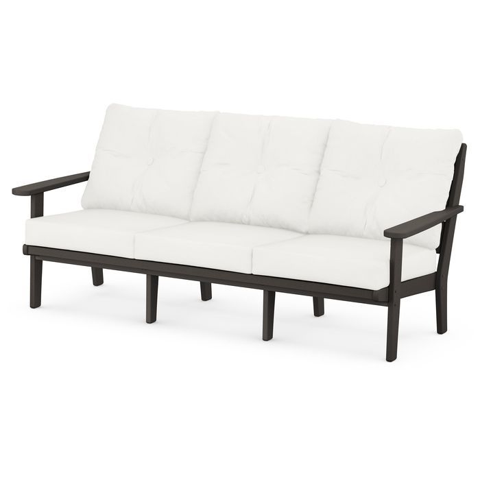 Lakeside Deep Seating Sofa in Vintage Finish