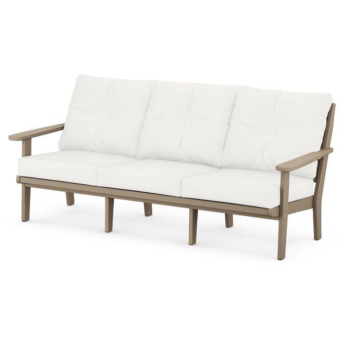 Lakeside Deep Seating Sofa in Vintage Finish