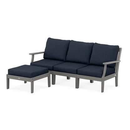 Braxton Modular 4-Piece Deep Seating Set with Ottoman