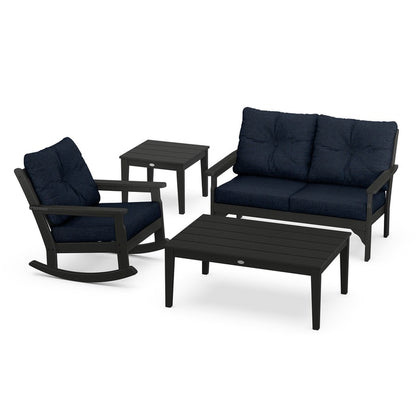 Vineyard 4-Piece Deep Seating Rocking Chair Set
