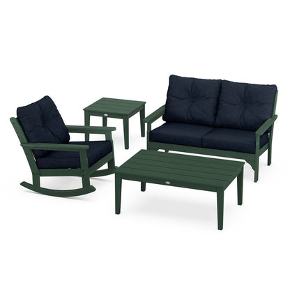 Vineyard 4-Piece Deep Seating Rocking Chair Set