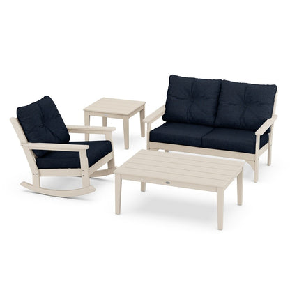 Vineyard 4-Piece Deep Seating Rocking Chair Set