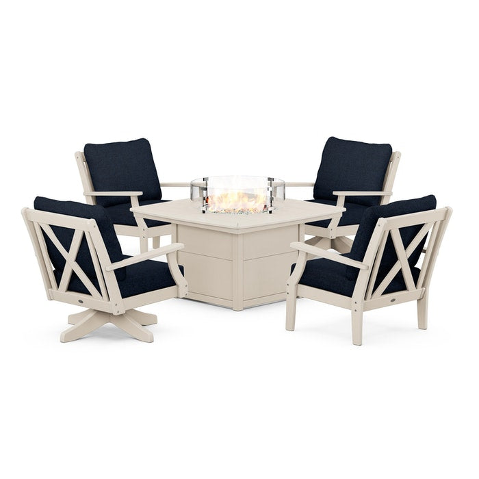 Braxton 5-Piece Deep Seating Set with Fire Table