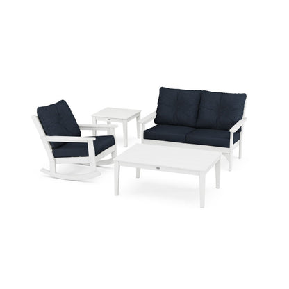Vineyard 4-Piece Deep Seating Rocking Chair Set