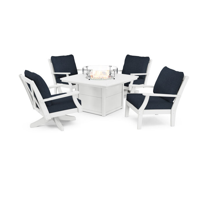 Braxton 5-Piece Deep Seating Set with Fire Table