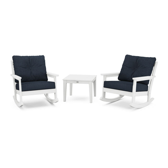 Vineyard 3-Piece Deep Seating Rocking Chair Set