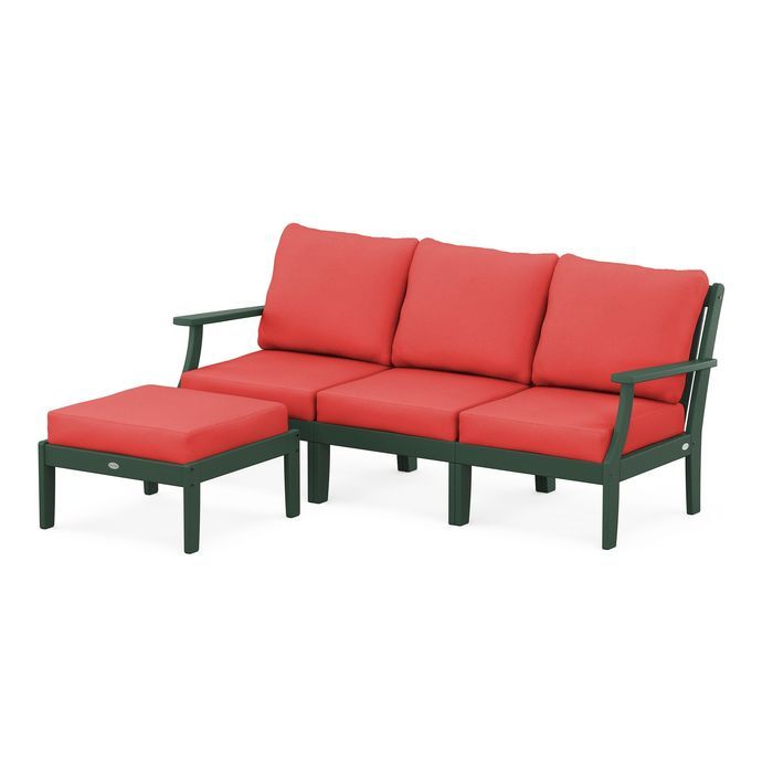 Braxton Modular 4-Piece Deep Seating Set with Ottoman