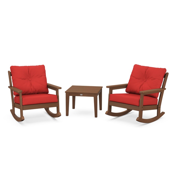 Vineyard 3-Piece Deep Seating Rocking Chair Set