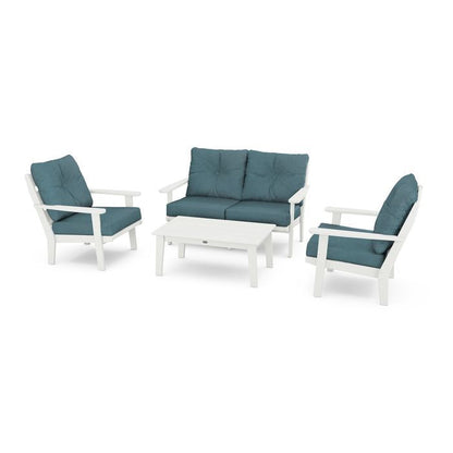 Lakeside 4-Piece Deep Seating Set in Vintage Finish