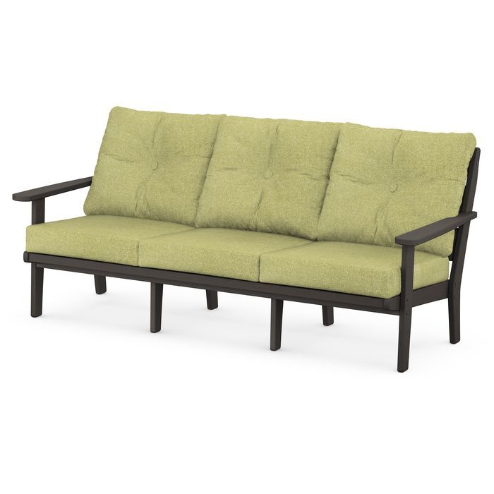 Lakeside Deep Seating Sofa in Vintage Finish