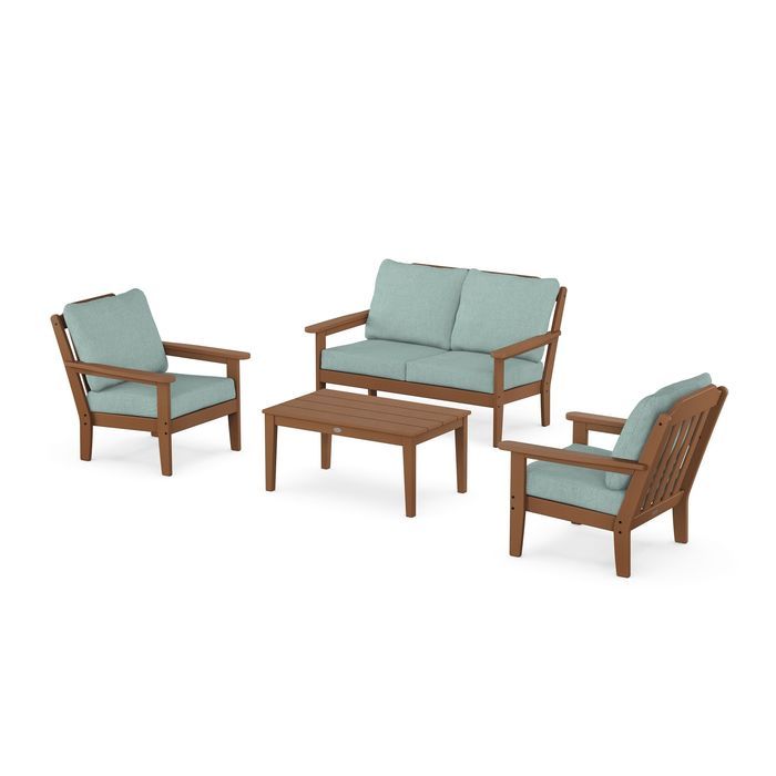 Country Living 4-Piece Deep Seating Set with Loveseat