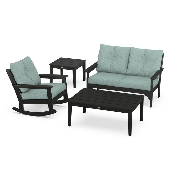 Vineyard 4-Piece Deep Seating Rocking Chair Set