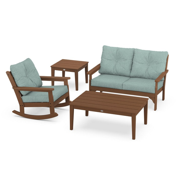Vineyard 4-Piece Deep Seating Rocking Chair Set