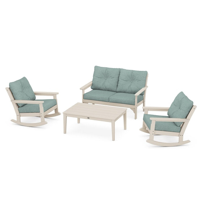 Vineyard 4-Piece Deep Seating Rocking Chair Set