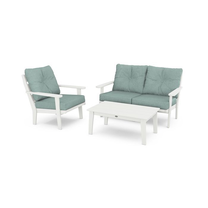 Lakeside 3-Piece Deep Seating Set in Vintage Finish