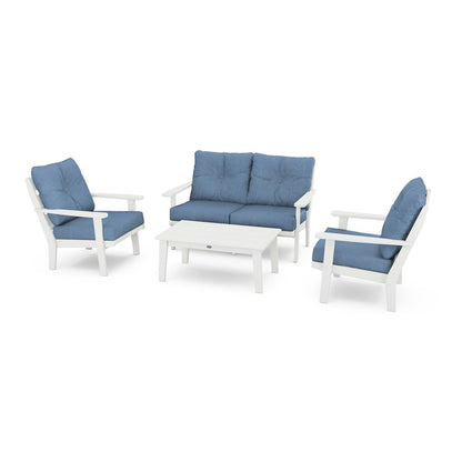 Lakeside 4-Piece Deep Seating Set in Vintage Finish