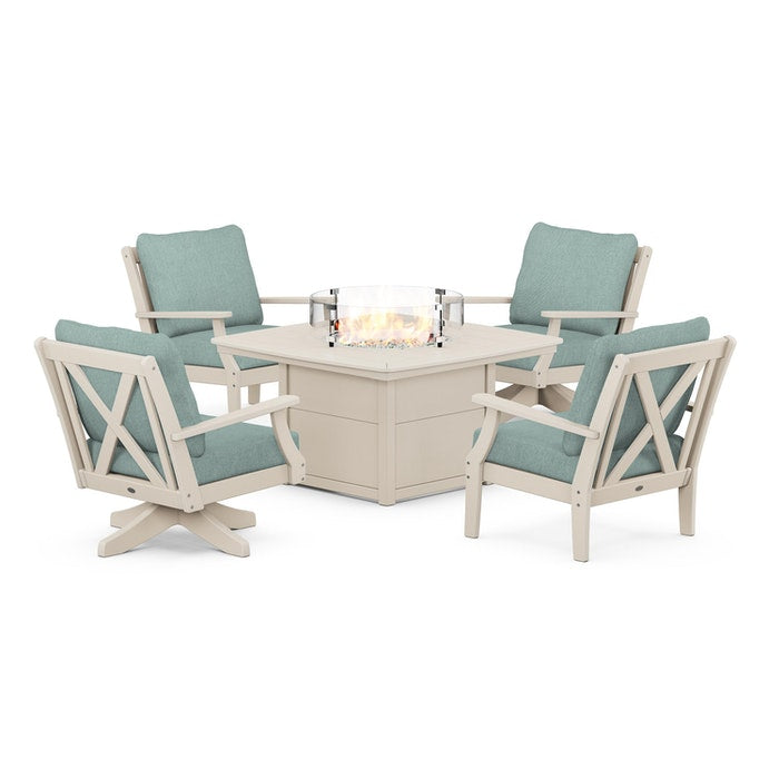 Braxton 5-Piece Deep Seating Set with Fire Table