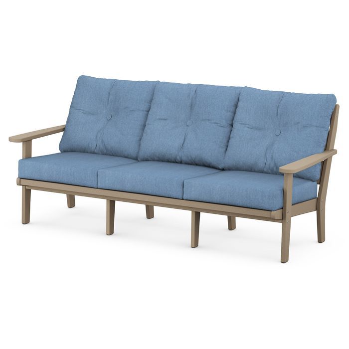 Lakeside Deep Seating Sofa in Vintage Finish