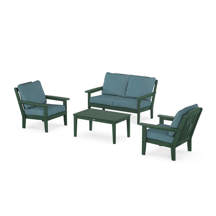 Country Living 4-Piece Deep Seating Set with Loveseat