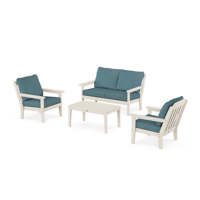 Country Living 4-Piece Deep Seating Set with Loveseat