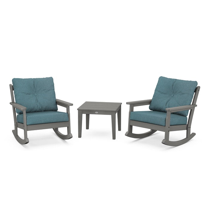 Vineyard 3-Piece Deep Seating Rocking Chair Set