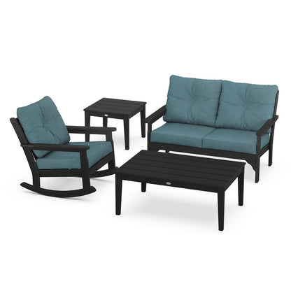 Vineyard 4-Piece Deep Seating Rocking Chair Set