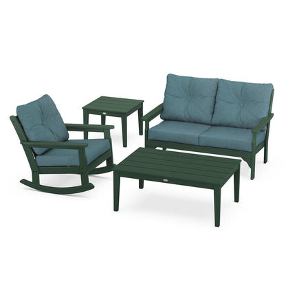 Vineyard 4-Piece Deep Seating Rocking Chair Set