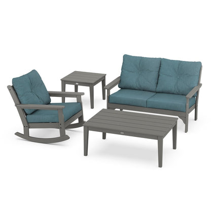 Vineyard 4-Piece Deep Seating Rocking Chair Set
