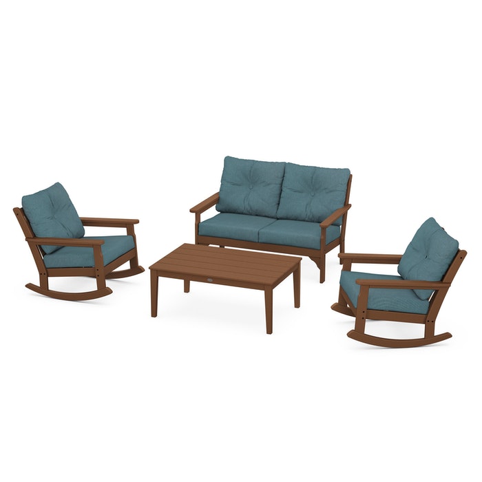 Vineyard 4-Piece Deep Seating Rocking Chair Set