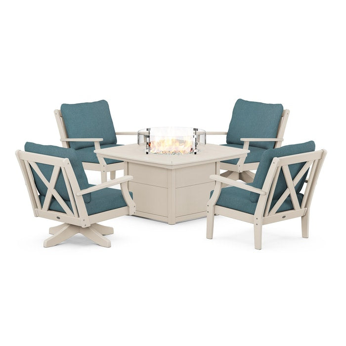 Braxton 5-Piece Deep Seating Set with Fire Table