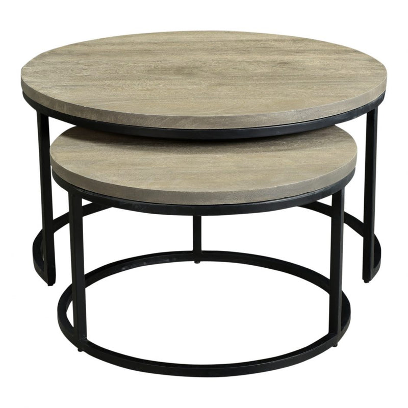 Drey Round Nesting Coffee Tables Set Of 2