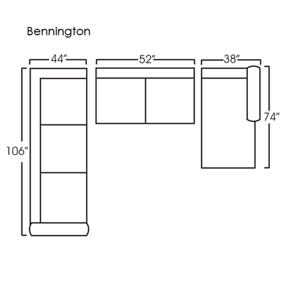 Bennington 3pc. Sectional - Skylar's Home and Patio