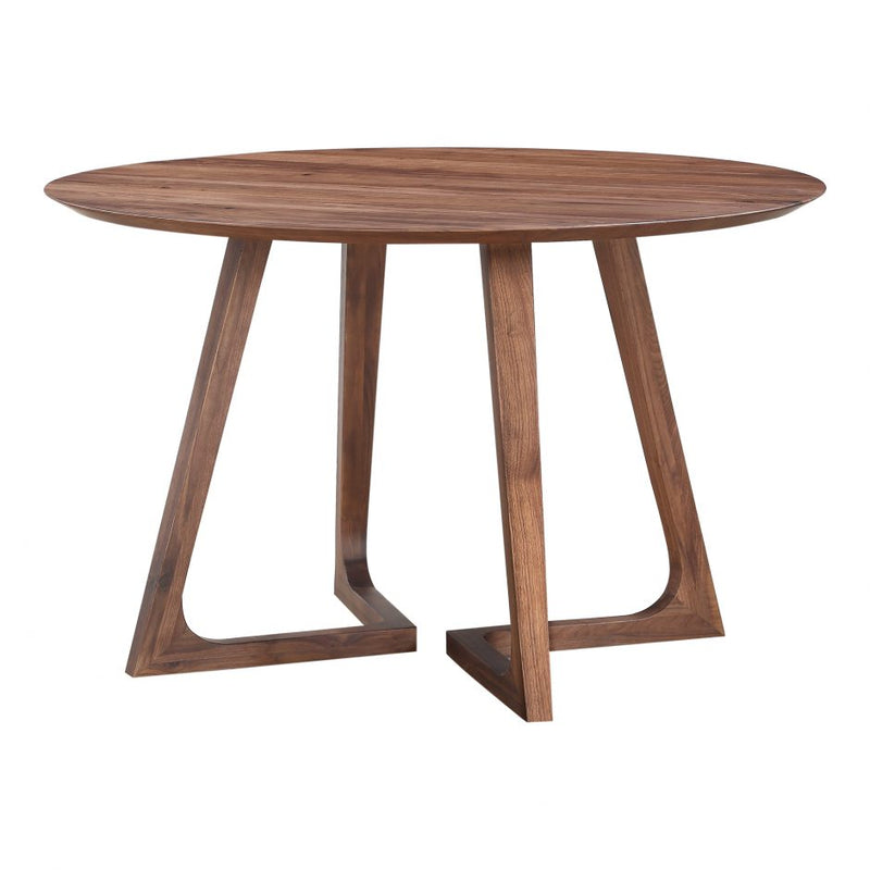 GODENZA DINING TABLE ROUND WALNUT