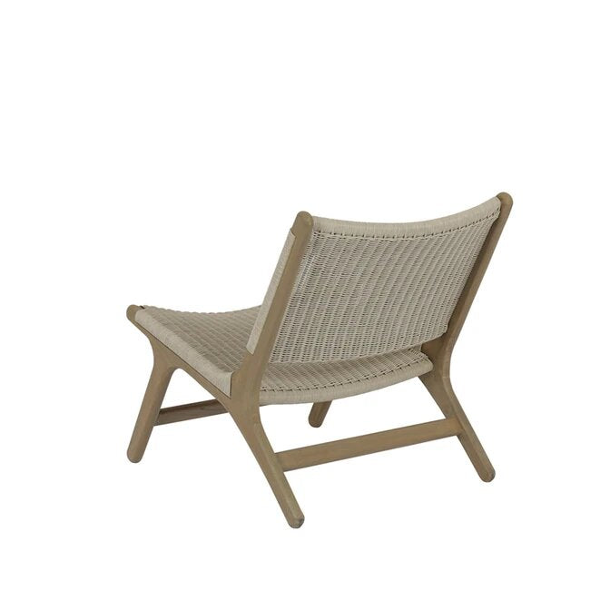 Coastal Teak Cushionless Accent Chair