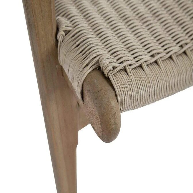 Coastal Teak Cushionless Accent Chair