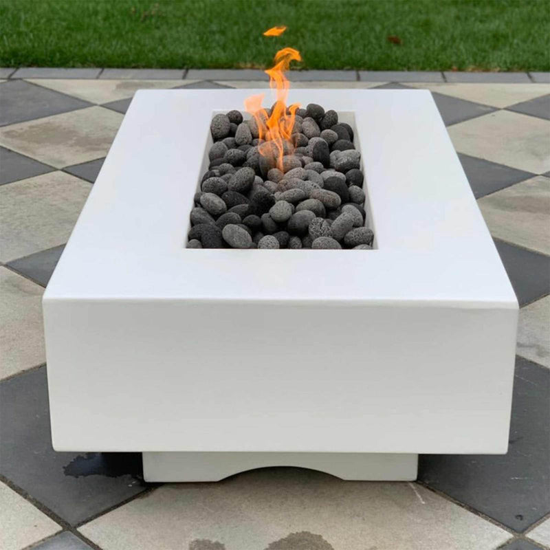 DEL MAR - MATCH LIT PROPANE WOOD GRAIN FIRE PIT