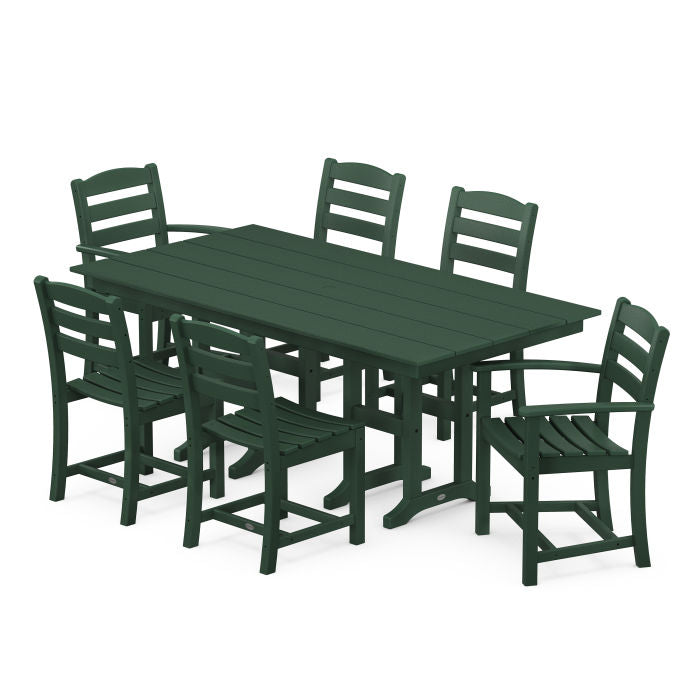 La Casa Café 7-Piece Farmhouse Dining Set