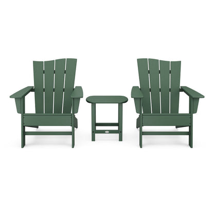 Wave 3-Piece Adirondack Chair Set