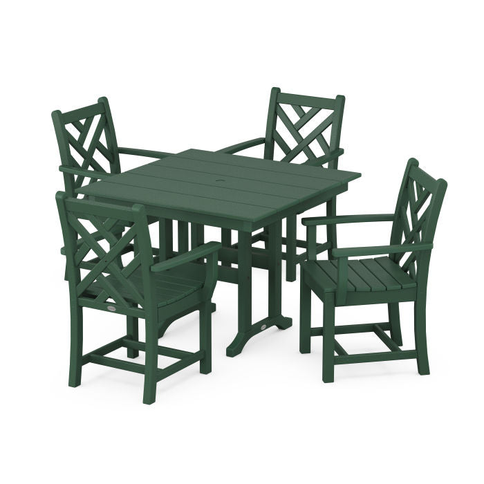 Chippendale 5-Piece Farmhouse Dining Set